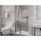 Anzzi 33.3 in. x 72 in. H Hinged Frameless Shower Door in Brushed Nickel w/ Tsunami Guard Tempered Glass SD-AZ14-01BN - alternate 1